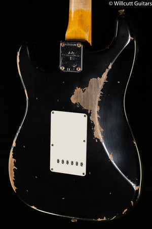 Fender 1967 Stratocaster Heavy Relic Rosewood Fingerboard Aged Black