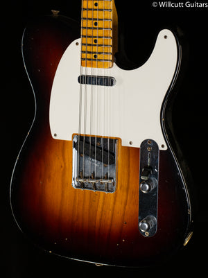 Fender Custom Shop 1955 Telecaster Journeyman Relic Maple Fingerboard Wide Fade 2-Color Sunburst