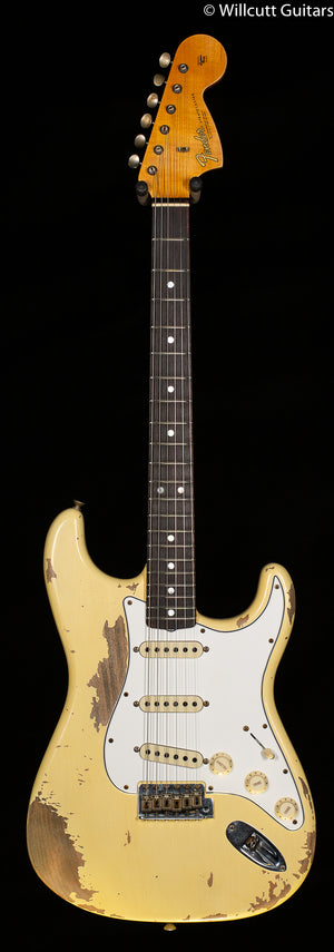 Fender Custom Shop 1967 Stratocaster Heavy Relic Rosewood Fingerboard Aged Vintage White