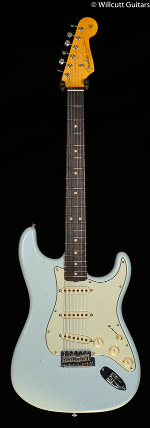 Fender Custom Shop 1963 Stratocaster Journeyman Relic with Closet Classic Hardware Rosewood Fingerboard Super Faded Aged Sonic Blue