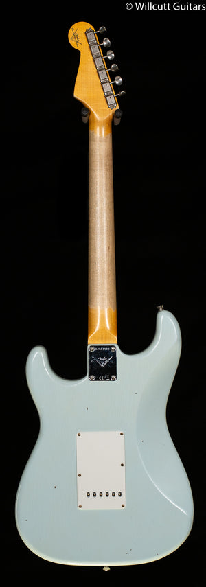 Fender Custom Shop 1963 Stratocaster Journeyman Relic with Closet Classic Hardware Rosewood Fingerboard Super Faded Aged Sonic Blue
