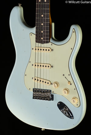 Fender Custom Shop 1963 Stratocaster Journeyman Relic with Closet Classic Hardware Rosewood Fingerboard Super Faded Aged Sonic Blue