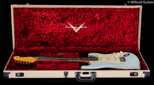 Fender Custom Shop 1963 Stratocaster Journeyman Relic with Closet Classic Hardware Rosewood Fingerboard Super Faded Aged Sonic Blue