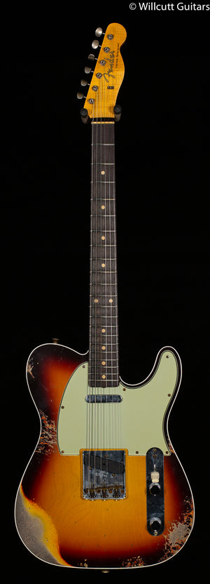 Fender Custom Shop 1960 Telecaster Custom Heavy Relic Aged Chocolate 3-Color Sunburst