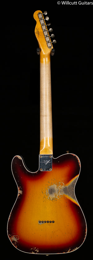 Fender Custom Shop 1960 Telecaster Custom Heavy Relic Aged Chocolate 3-Color Sunburst