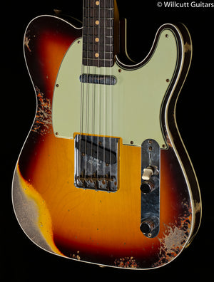 Fender Custom Shop 1960 Telecaster Custom Heavy Relic Aged Chocolate 3-Color Sunburst