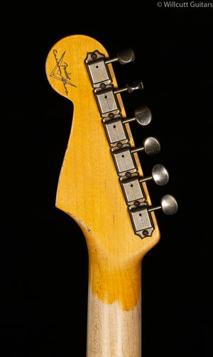 Fender Custom Shop 1959 Stratocaster Heavy Relic Rosewood Fingerboard Faded Aged Chocolate 3-Color Sunburst (023)