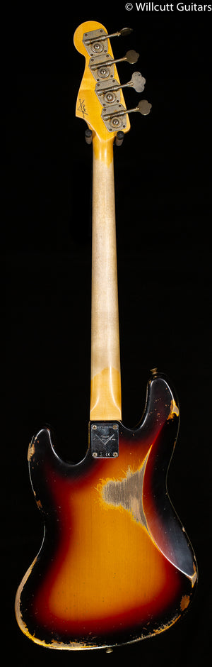 Fender Custom Shop 1961 Jazz Bass Heavy Relic Rosewood Fingerboard 3-Color Sunburst