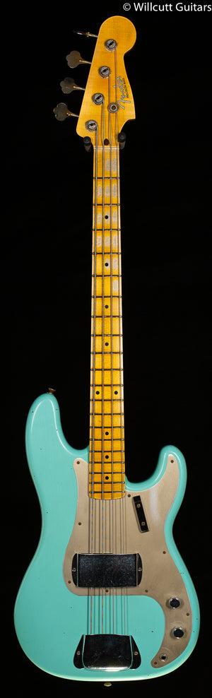 Fender Custom Shop 1959 Precision Bass Journeyman Relic Faded Aged Seafoam Green Bass Guitar (756)