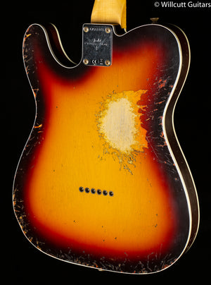 Fender Custom Shop 1960 Telecaster Custom Heavy Relic Aged Chocolate 3-Color Sunburst