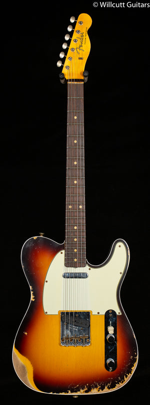 Fender Custom Shop 1960 Telecaster Custom Heavy Relic Aged Chocolate 3-Color Sunburst