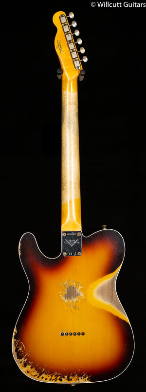 Fender Custom Shop 1960 Telecaster Custom Heavy Relic Aged Chocolate 3-Color Sunburst
