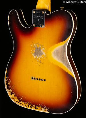 Fender Custom Shop 1960 Telecaster Custom Heavy Relic Aged Chocolate 3-Color Sunburst