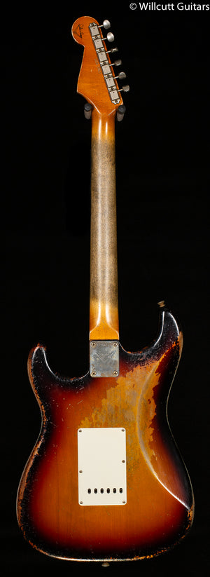 Fender Custom Shop Masterbuilt Dale Wilson 1963 Strat Heavy Relic 3-Tone Sunburst Brazilian