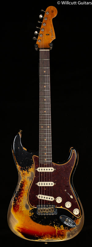 Fender Custom Shop LTD Roasted 1961 Stratocaster Super Heavy Relic Black/3-Tone Sunburst