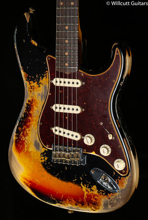 Fender Custom Shop LTD Roasted 1961 Stratocaster Super Heavy Relic Black/3-Tone Sunburst