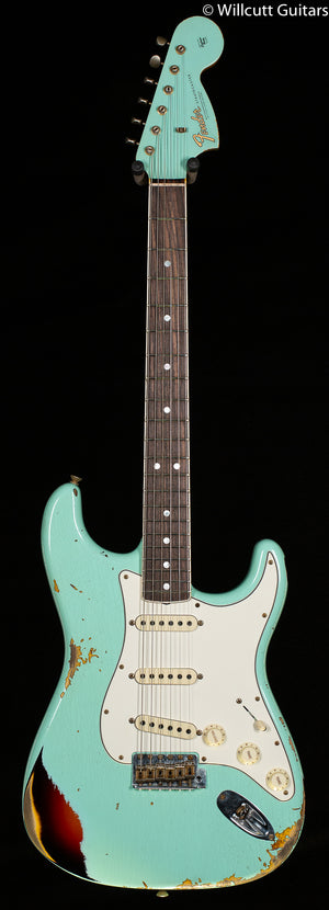 Fender Custom Shop LTD 67 Strat Heavy Relic Surf Green/ 3-Color Sunburst (871)