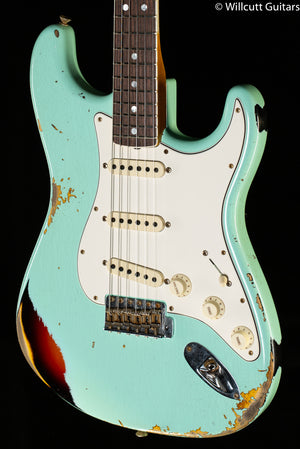 Fender Custom Shop LTD 67 Strat Heavy Relic Surf Green/ 3-Color Sunburst (871)