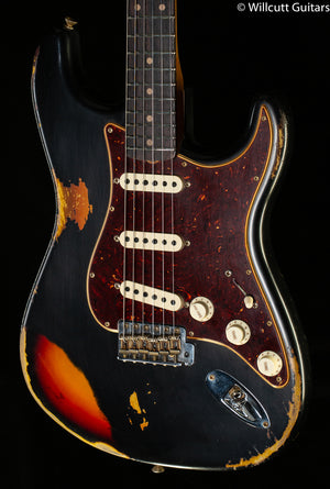 Fender Custom Shop LTD Roasted 1961 Stratocaster Super Heavy Relic Black/3-Tone Sunburst