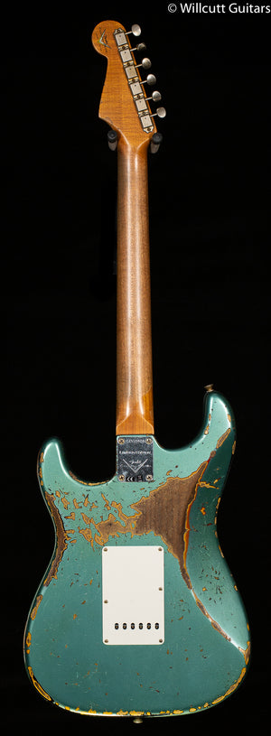 Fender Custom Shop LTD Roasted 1961 Strat Heavy Relic Sherwood Green Metallic/3 Color Sunburst