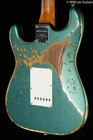 Fender Custom Shop LTD Roasted 1961 Strat Heavy Relic Sherwood Green Metallic/3 Color Sunburst