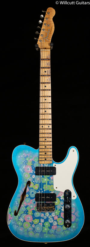 Fender Custom Shop LTD Dual P90 Telecaster Blue Floral Relic (107)