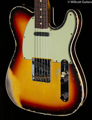Fender Custom Shop 1960 Telecaster Custom Heavy Relic Chocolate 3-Color Sunburst (314)