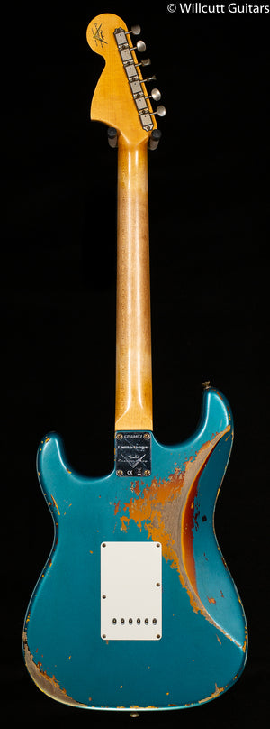 Fender Custom Shop LIMITED EDITION 1967 STRATOCASTER® HEAVY RELIC® AGED OCEAN TURQUOISE OVER 3-COLOR SUNBURST (057)