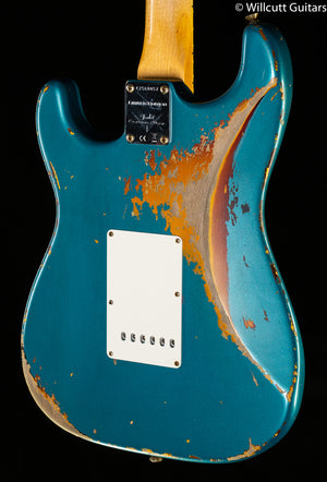 Fender Custom Shop LIMITED EDITION 1967 STRATOCASTER® HEAVY RELIC® AGED OCEAN TURQUOISE OVER 3-COLOR SUNBURST (057)