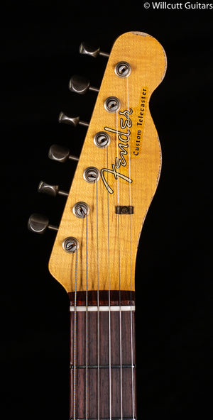 Fender Custom Shop LTD 1960 Telecaster Custom Heavy Relic Aged Sherwood Green/3-Tone Sunburst (407)