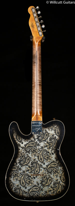 Fender Custom Shop LTD Dual P90 Telecaster Black Paisley Relic