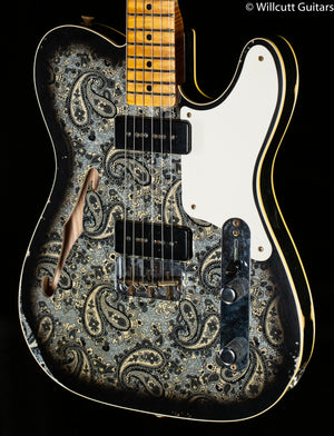 Fender Custom Shop LTD Dual P90 Telecaster Black Paisley Relic