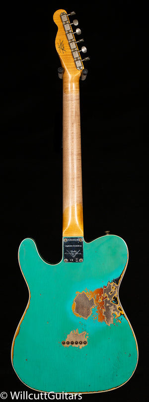 Fender Custom Shop Ltd '60 Tele Custom Heavy Relic Aged Seafoam Green/3-color Sunburst