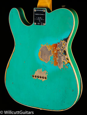 Fender Custom Shop Ltd '60 Tele Custom Heavy Relic Aged Seafoam Green/3-color Sunburst