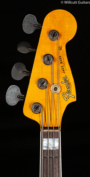 Fender Custom Shop Limited Edition Custom Jazz Bass Heavy Relic Round-Lam Rosewood Fingerboard, Faded Aged 3-Color Sunburst (972)