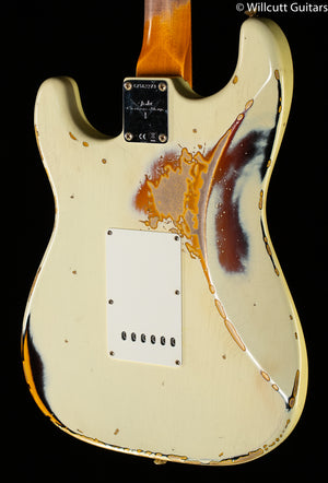 Fender Custom Shop 1961 Stratocaster Heavy Relic Aged Vintage White/3-Color Sunburst (273)