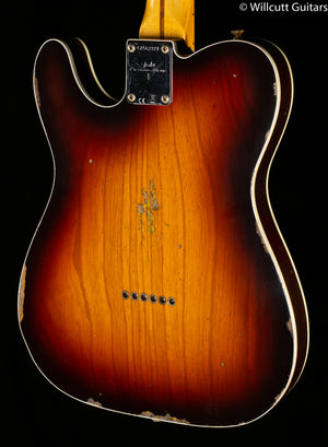Fender Custom Shop 1959 Telecaster Custom Relic Wide-Fade Chocolate Sunburst (321)