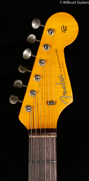 Fender Custom Shop 1961 Stratocaster Heavy Relic Super Faded Aged Sonic Blue/3-Color Sunburst (419)