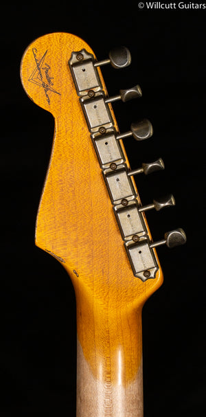 Fender Custom Shop 1961 Stratocaster Heavy Relic Super Faded Aged Sonic Blue/3-Color Sunburst (450)