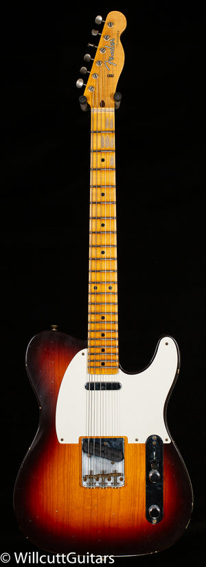 Fender Custom Shop 1958 Telecaster Journeyman Relic Wide-fade 3-color Sunburst (542)