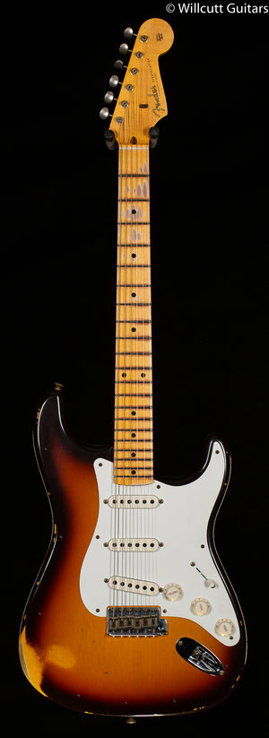 Fender Custom Shop 1958 Stratocaster Relic Faded Aged Chocolate 3-Color Sunburst (571)