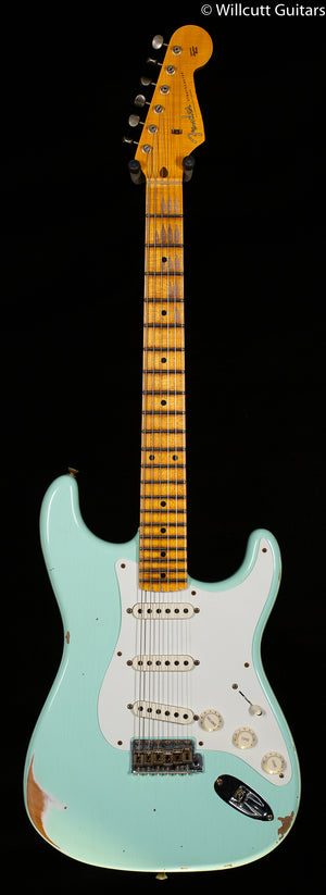 Fender Custom Shop 1958 Stratocaster Relic Super Faded Aged Surf Green (650)