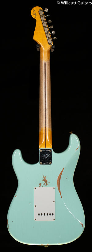 Fender Custom Shop 1958 Stratocaster Relic Super Faded Aged Surf Green (650)