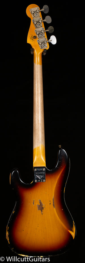 Fender Custom Shop 1959 Precision Bass Heavy Relic 3-Tone Sunburst (344)
