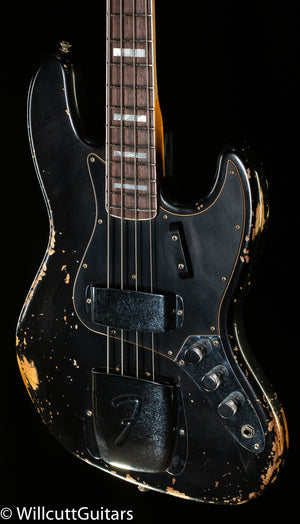 Fender Custom Shop LTD 1964 Custom Jazz Bass Heavy Relic Aged Black (299)