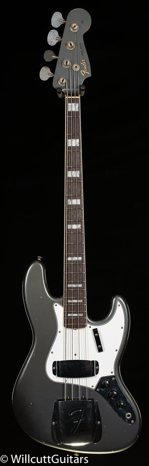 Fender Custom Shop LTD 1966 Jazz Bass Journeyman Relic Aged Charcoal Frost Metallic (726)
