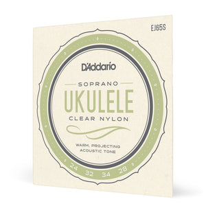 D'Addario EJ65S Soprano, Pro-Arte Custom Extruded Nylon, Ukulele