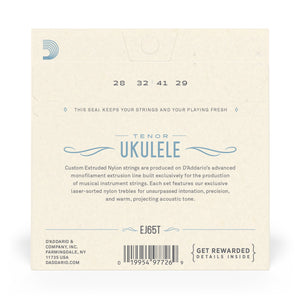 D'Addario EJ65T Tenor, Pro-Arte Custom Extruded Nylon, Ukulele