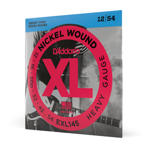 D'Addario EXL145 12-54 Heavy, Plain 3rd, XL Nickel
