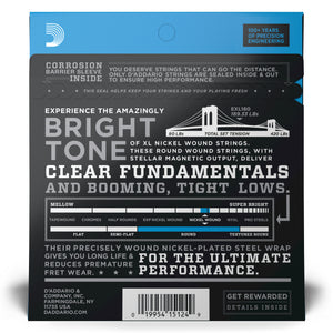 D'Addario EXL160 50-105 Medium, Long Scale, XL Nickel